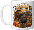 Thanksgiving Turkey Farm Autumn Harvest Country Ceramic Mug