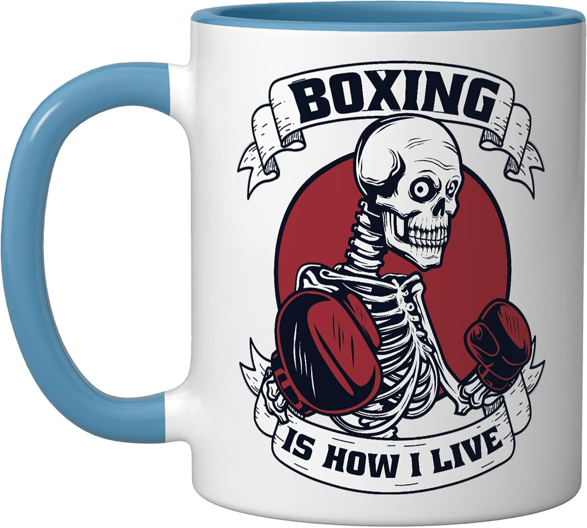 Boxing Is How I Live Kickboxer Fan Professional Boxer Ceramic Mug