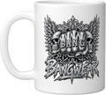 Bangwear Skull Wings Fist Bold Biker Streetwear Graphic Ceramic Mug