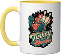 Turkey Hunter Bowling Thanksgiving Ceramic Mug