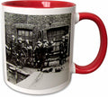 Vintage Edwardian Fire Brigade Photo Ceramic Mug