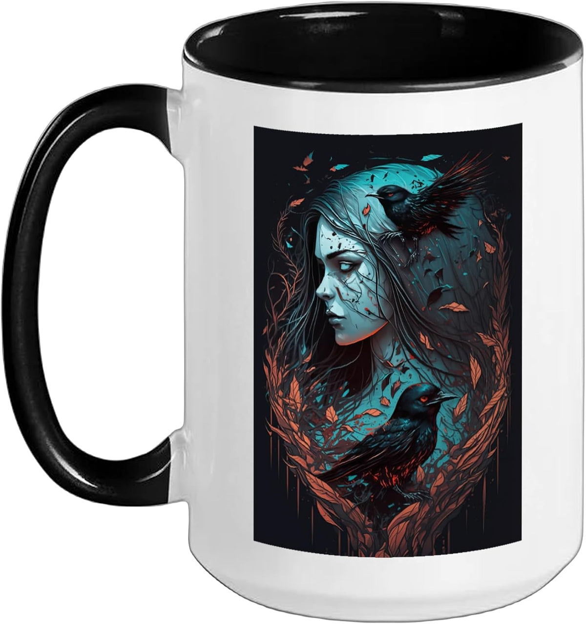 Dark Art Grunge Fairycore Gothic Horror Ceramic Mug