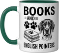 Books And English Pointers Funny English Pointer Ceramic Mug
