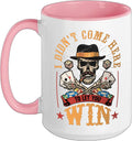 Casino Player Skull Gambler Poker Gambling Ceramic Mug