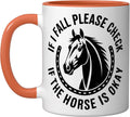 If I Fall Equestrian Funny Horseback Riding Ceramic Mug