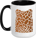 Giraffe Spot Pattern Safari Animal Print Ceramic Mug