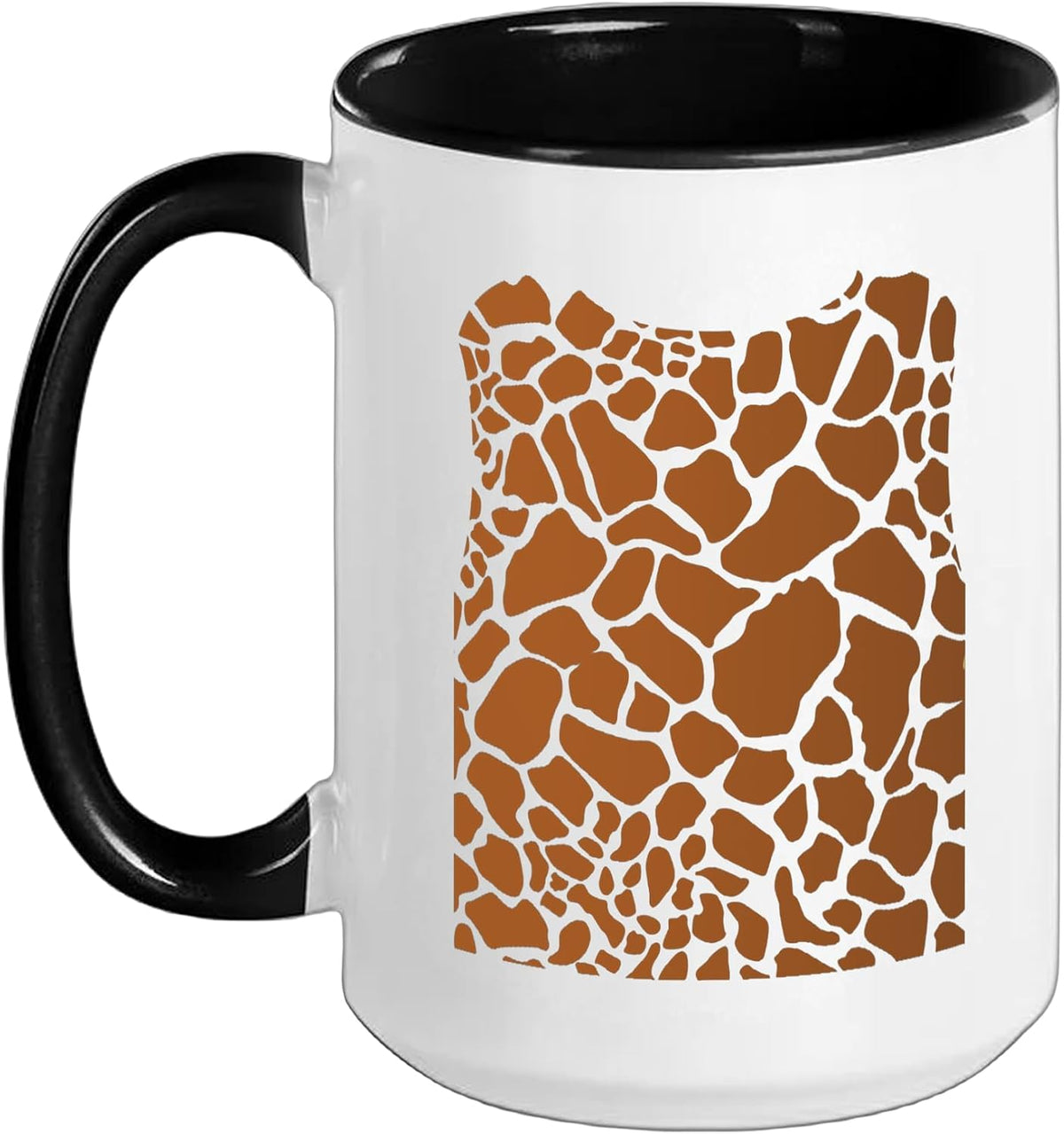 Giraffe Spot Pattern Safari Animal Print Ceramic Mug