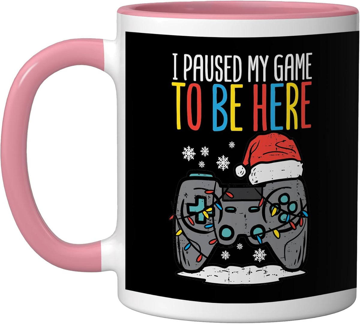 Christmas Gamer Paused My Game Xmas Boys Kids Youth Men Teen Mug