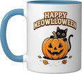 Cat Jack O Lantern Pumpkin Funny Halloween Pun Ceramic Mug