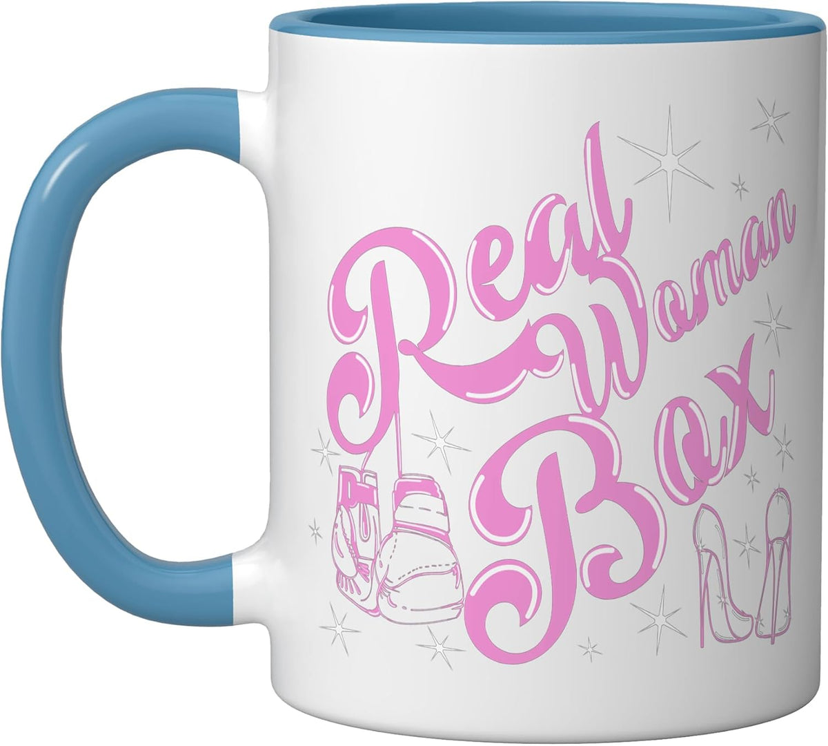 Boxing Gloves Real Woman Boxing Gloves For Women Pink Ceramic Mug