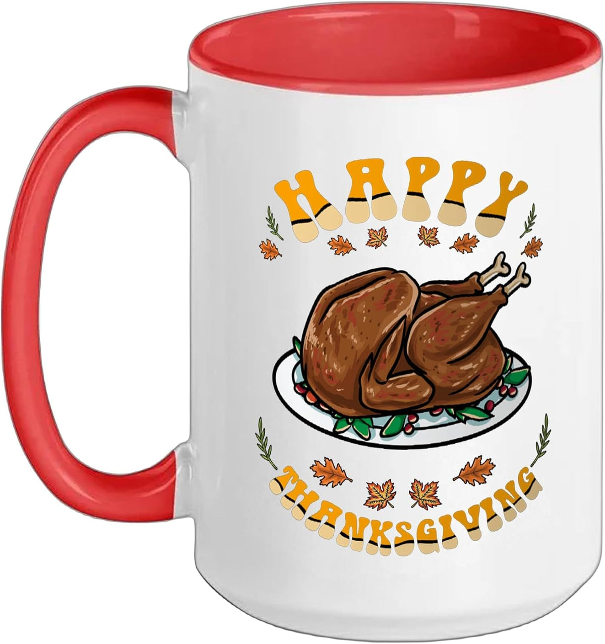 Turkey Lover Happy Thanksgiving Turkey Ceramic Mug