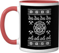 Firefighter Christmas Shirt Fire Department Fireman Ceramic Mug