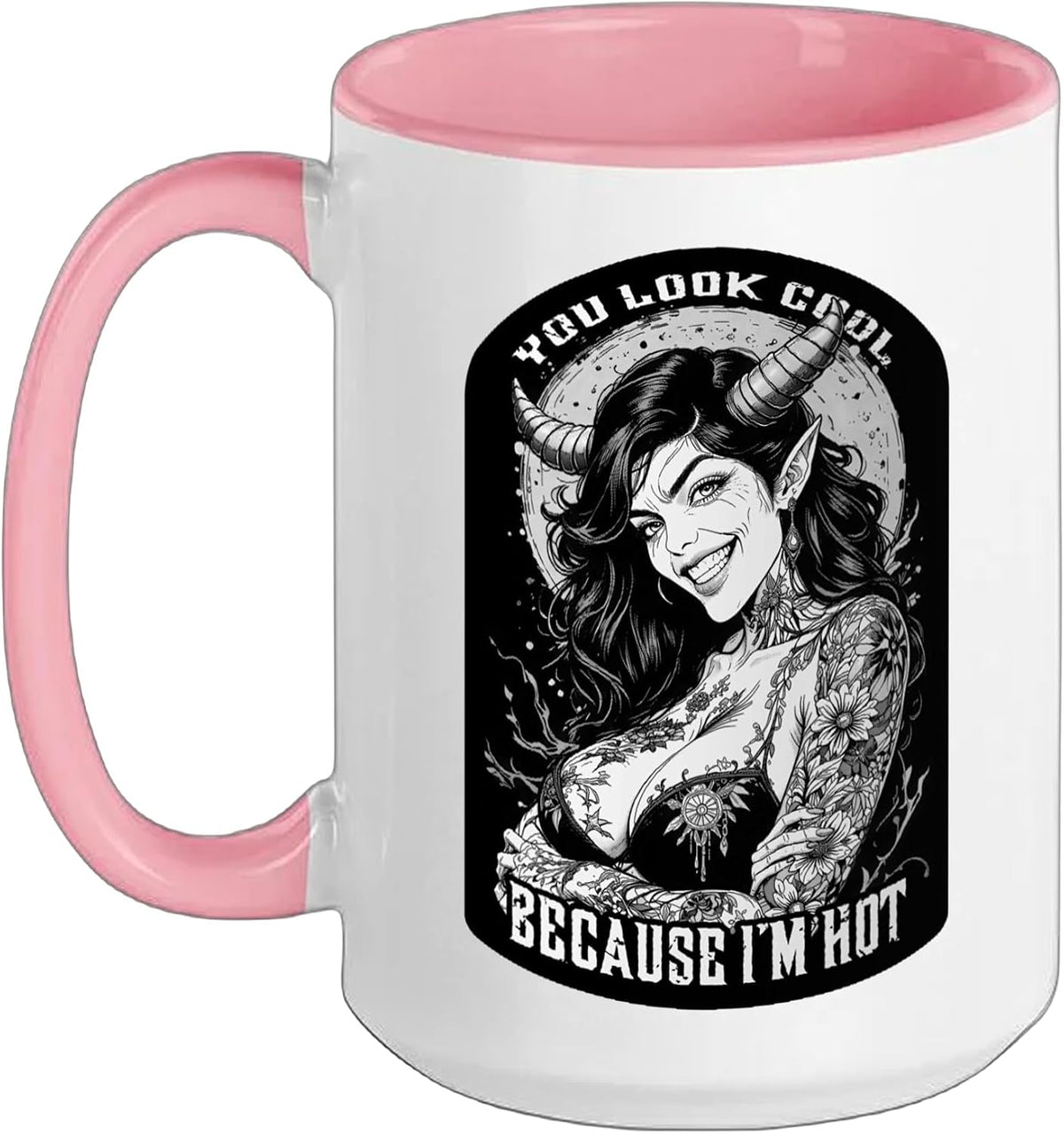 Tattooed Inked Girl Devil Demon Mug