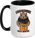 Groundhogs Prefer Gyro Over Winter February Ceramic Mug