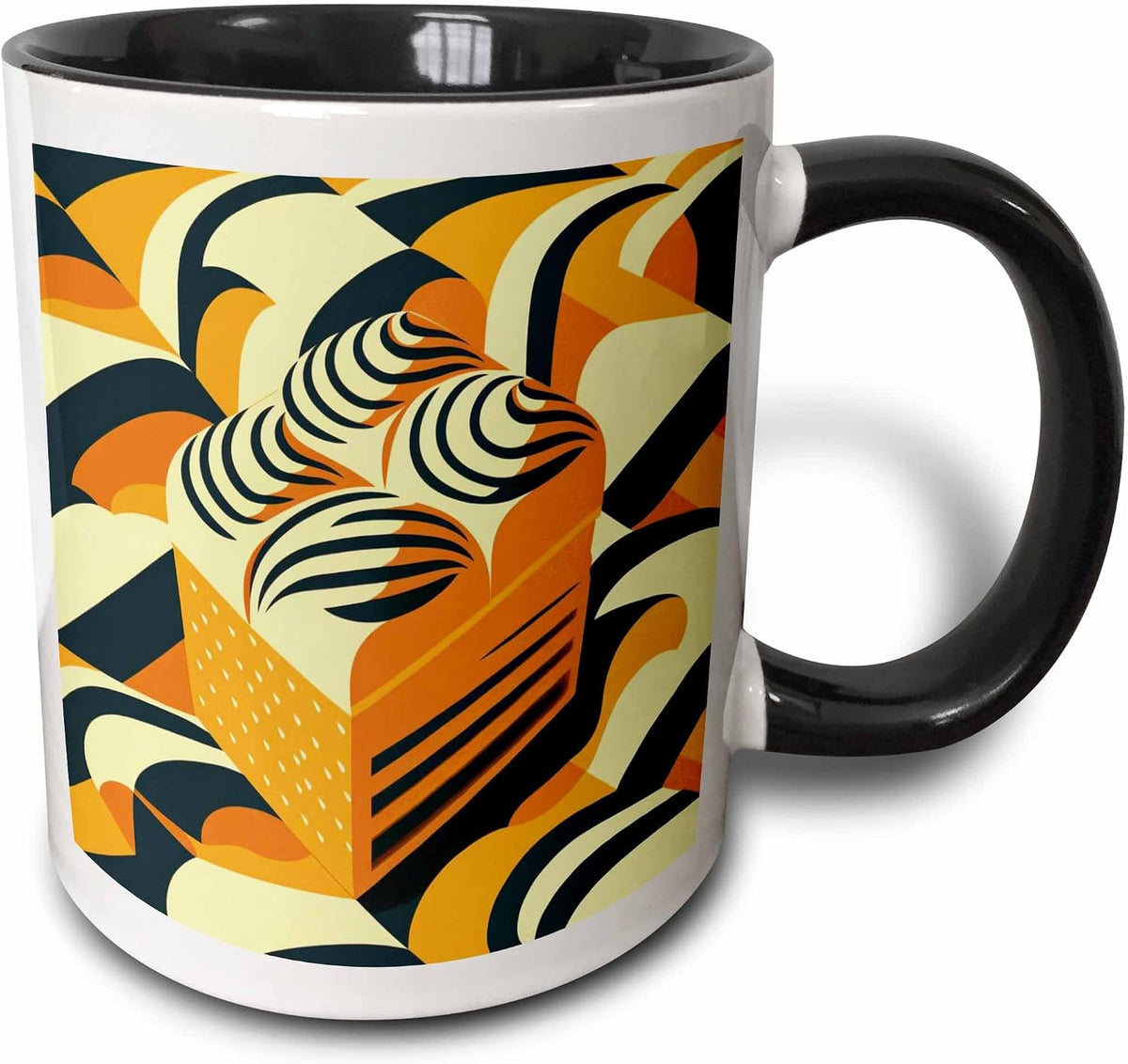 Bold Colors Illuminate This Mid-Century Ceramic Mug