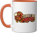 Turkey Host Thanksgiving Celebration Ceramic Mug