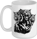 Cat Spooky Scary Halloween Cerberus Goth Horror Ceramic Mug