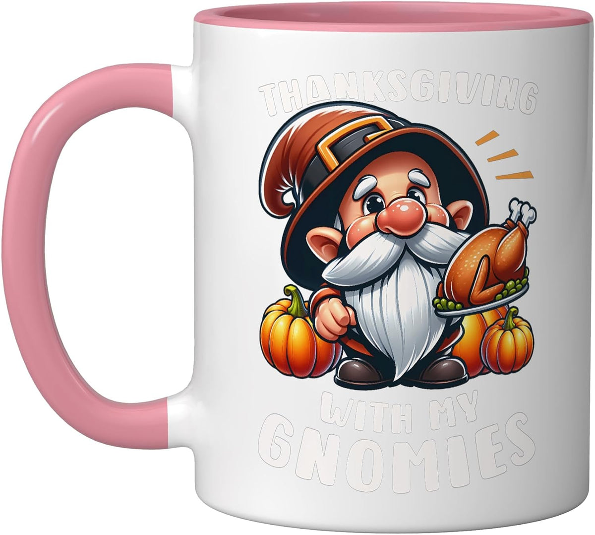 Thanksgiving Gnome Roast Turkey Ceramic Mug