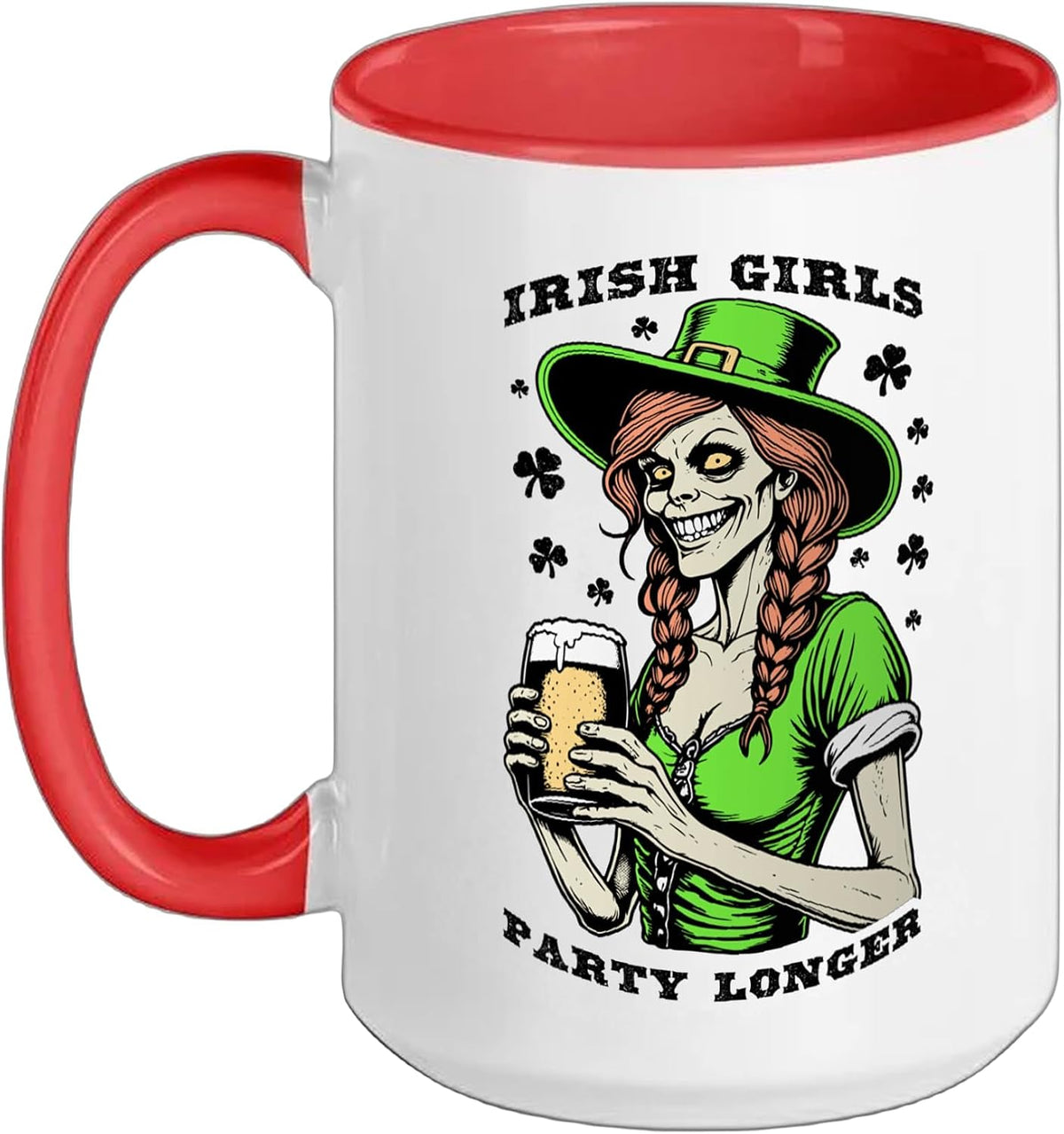 Irish Girls Party Longer Zombie Beer Ceramic Mug