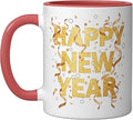 Happy New Year Confetti Celebration Christmas Ceramic Mug