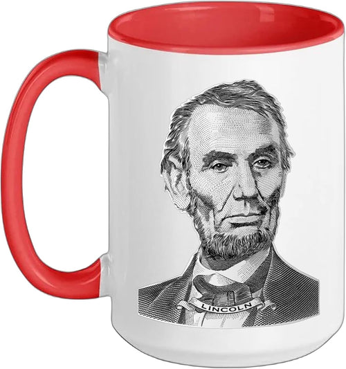 Abraham Lincoln Face Sketch Ceramic Mug