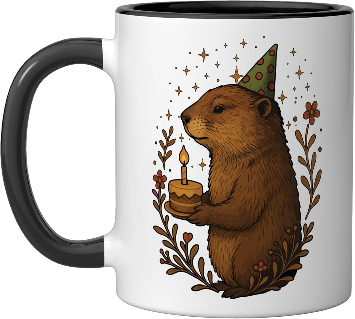 Happy Groundhog Holiday Groundhound Birthday Ceramic Mug