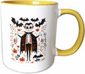 Elegant Vampire Bats Pumpkins. Ceramic Mug