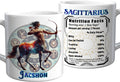 Funny Sagittarius Nutrition Facts Zodiac Ceramic Mug