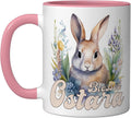 Blessed Ostara Watercolor Bunny Spring Ceramic Mug