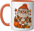 Scottish Fold Cat Fall Autumn Season Pumpkin Spice Coffee Mug