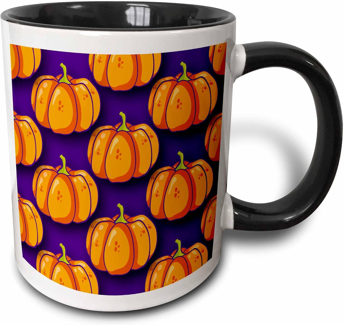 Pattern Design of Pumpkins for Halloween Ceramic Mug