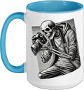 Skeleton Photographer Modern Camera Photography Lover Ceramic Mug