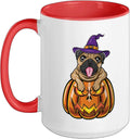 Pumpkin Pug Witch Cute Pug Halloween Ceramic Mug