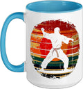 Karateka Artwork Self-Defense Christmas Ceramic Mug