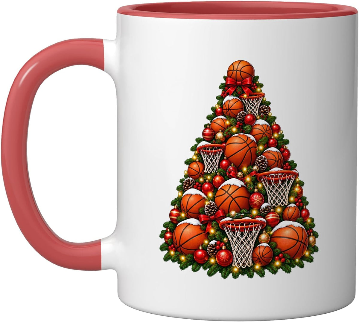 Basketball Christmas Tree Ceramic Mug