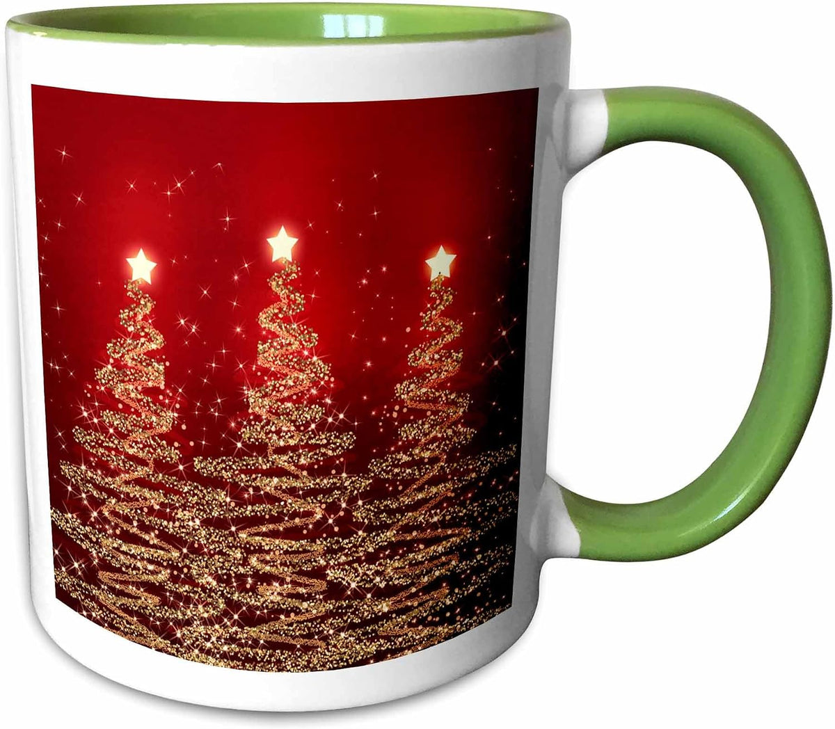 Sparkling Christmas Trees Ceramic Mug