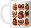 Coquette Bow Cute Turkey Trendy Women Girls Thanksgiving Ceramic Mug