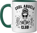 Abuela Skull Rocker Grandma Dark Ceramic Mug