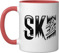 Ice Ski Skiing Skier Winter Sports Skis Ceramic Mug