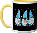 Blue Three Nordic Gnomes Tomte Swedish Christmas Xmas Ceramic Mug