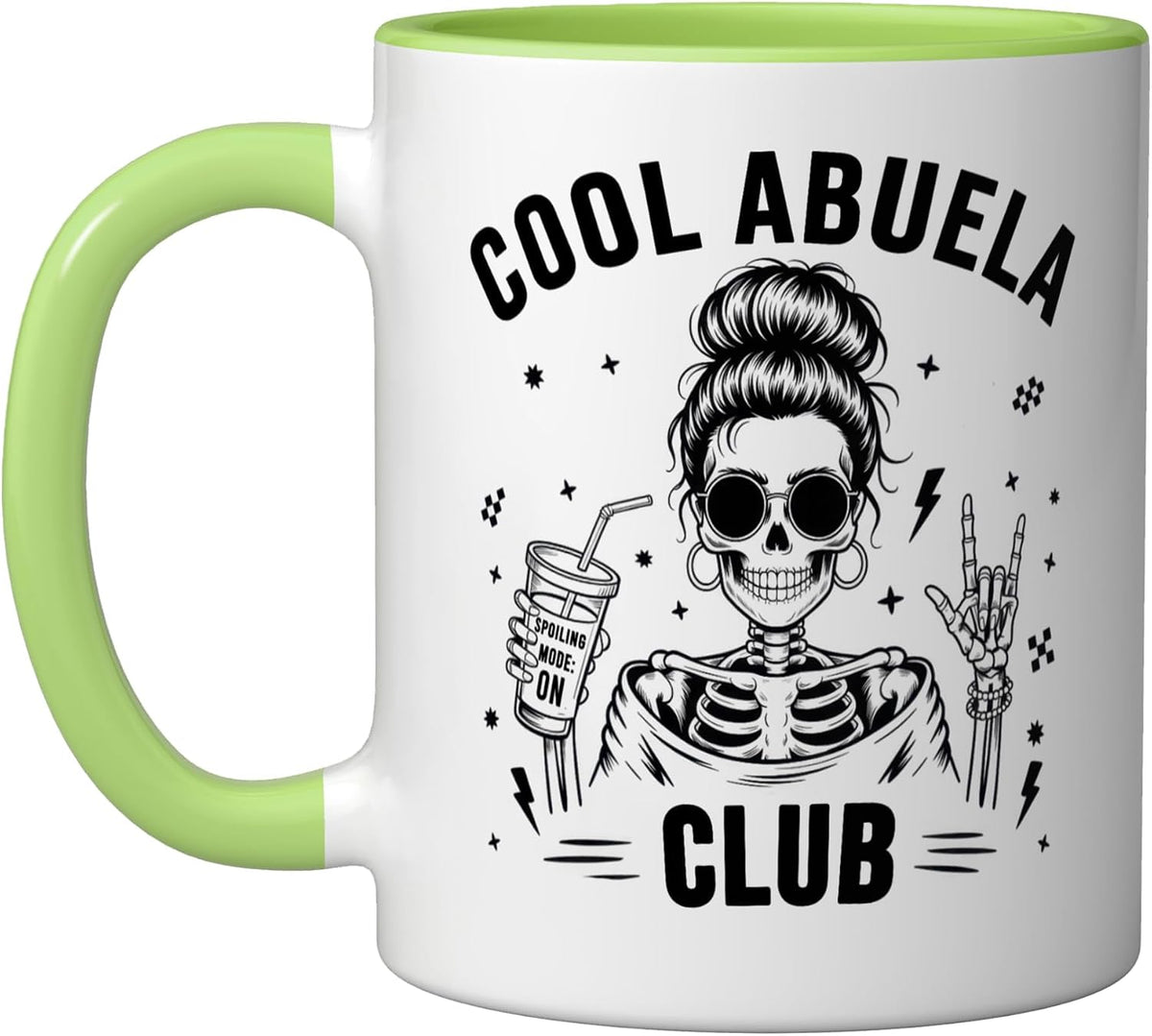 Abuela Skull Rocker Grandma Light Ceramic Mug