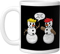 Funny Christmas Snowman Snowmen Workout Ceramic Mug