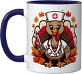 Cute Nurse Turkey Thanksgiving Shirt for Medical Healthcare Mug