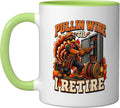 Pullin Wire Til Retire Turkey Electrician Thanksgiving Ceramic Mug