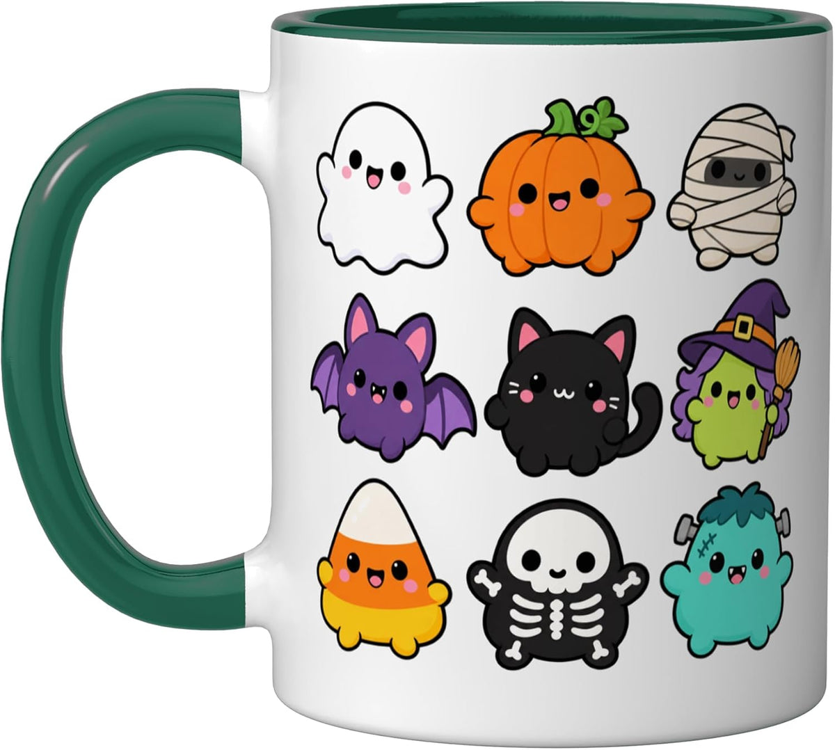 Squishy Artwork Halloween Trick Treating Dark Ceramic Mug