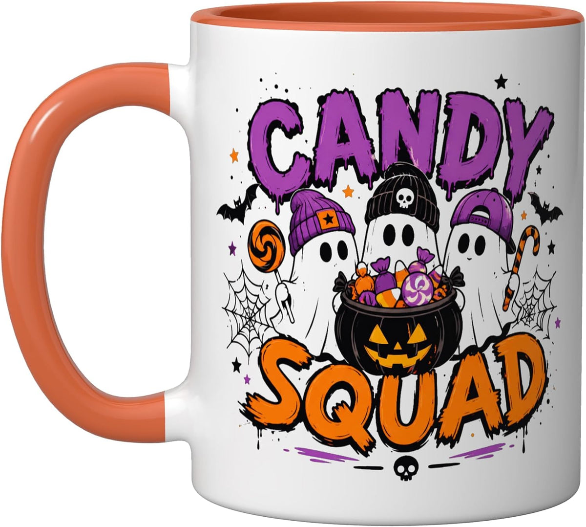 Candy Squad Halloween Ghost Trick or Treat Spooky Costume Ceramic Mug