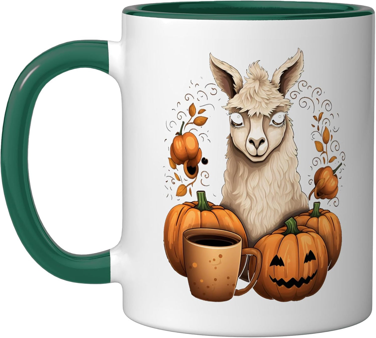 Llama Pumpkin Spice Latte Autumn Mug