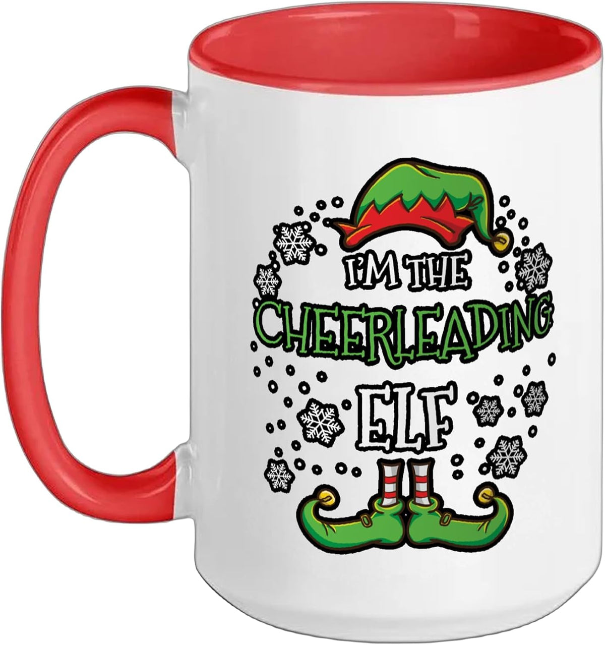 Im The Cheerleading Elf Christmas Ceramic Mug