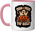 Trick or Treat Yo' Self Ghost Pumpkin Ceramic Mug