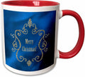 Gold Jewel Look Frame Merry Christmas Ceramic Mug